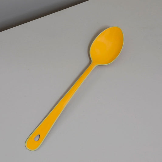 Bright Enamel Mixing Spoon in Mango