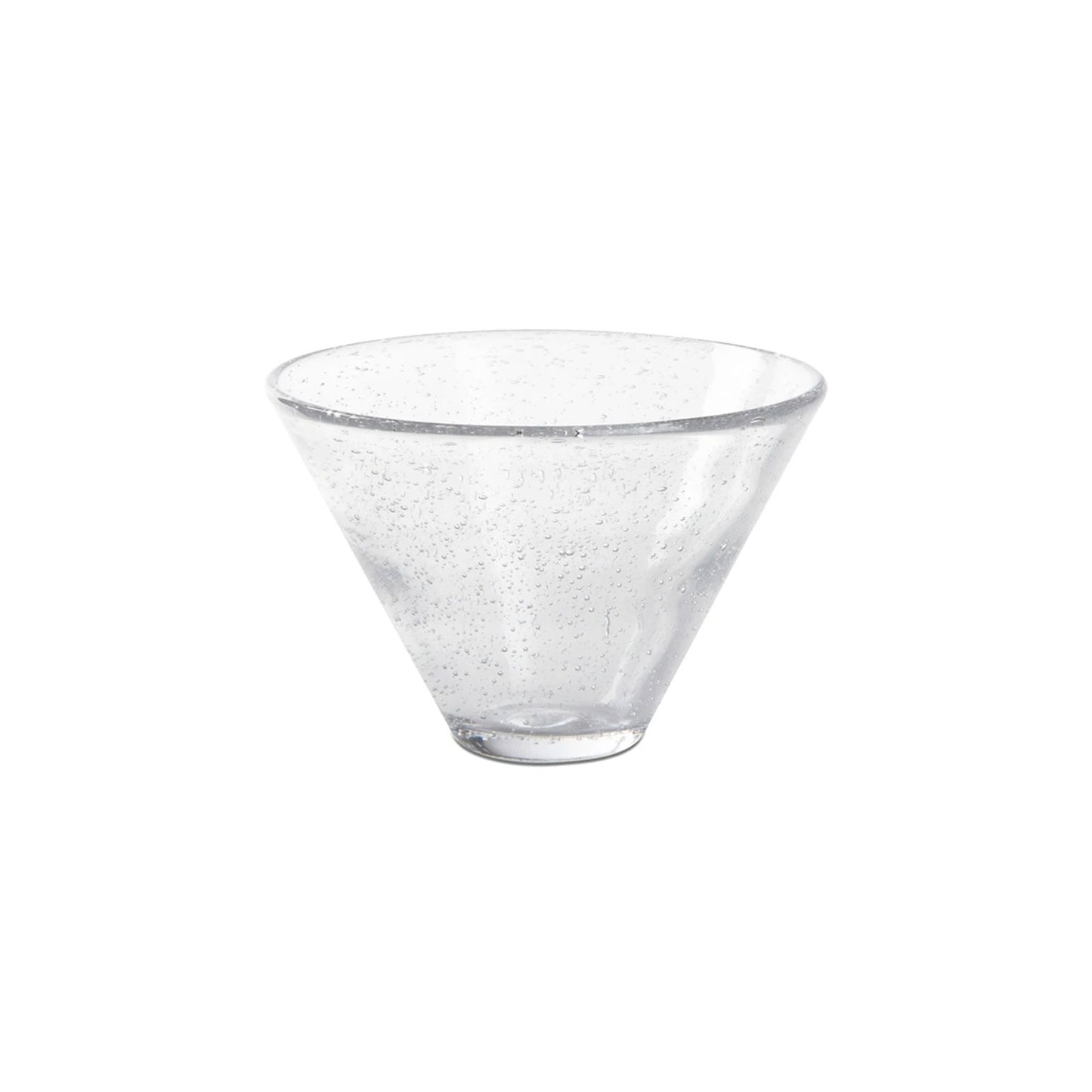 Bubble Glass Stemless Martini Glass