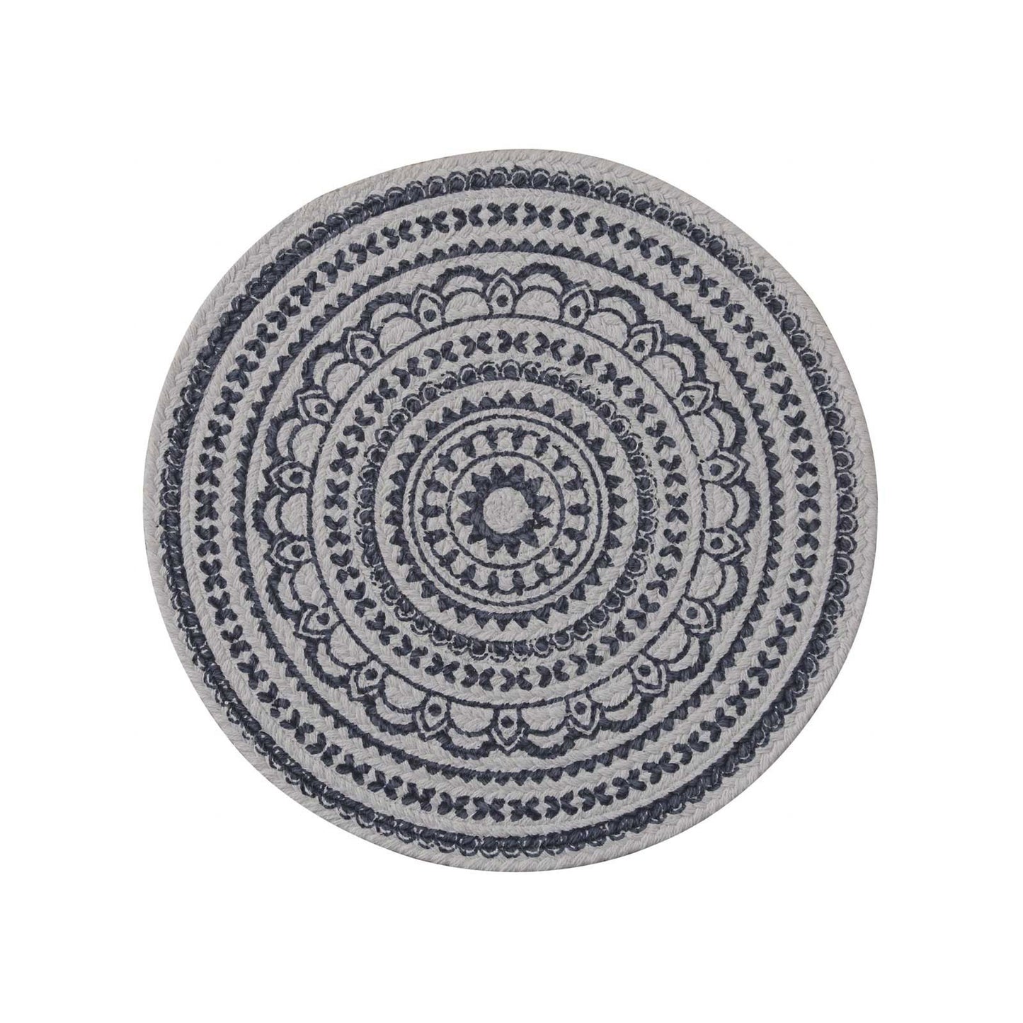 Cotton Placemat, Navy / White
