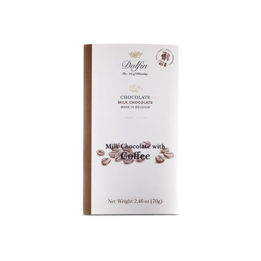 Dolfin Milk Chocolate Bar with Coffee