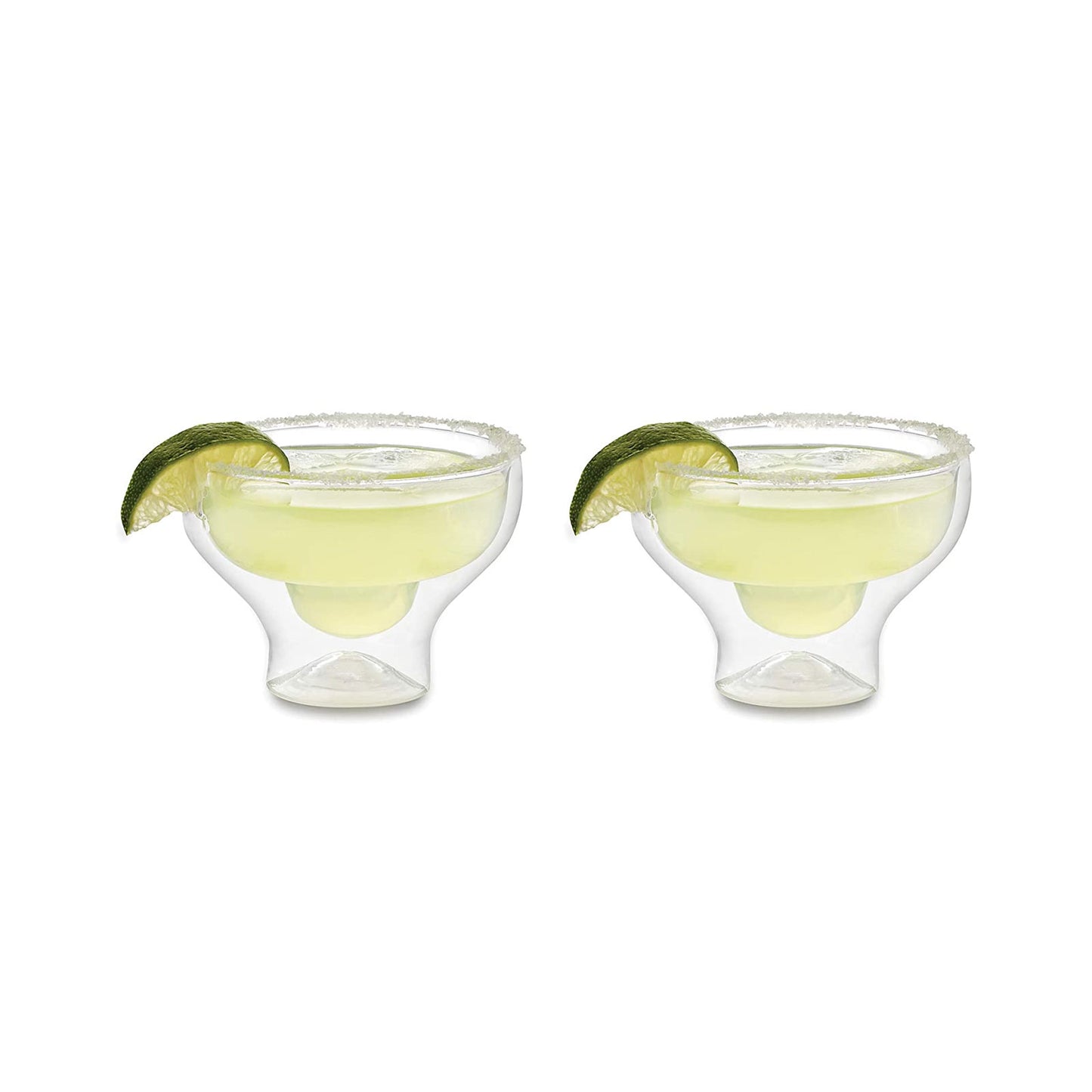 Double Wall Margarita Glasses, Set of 2