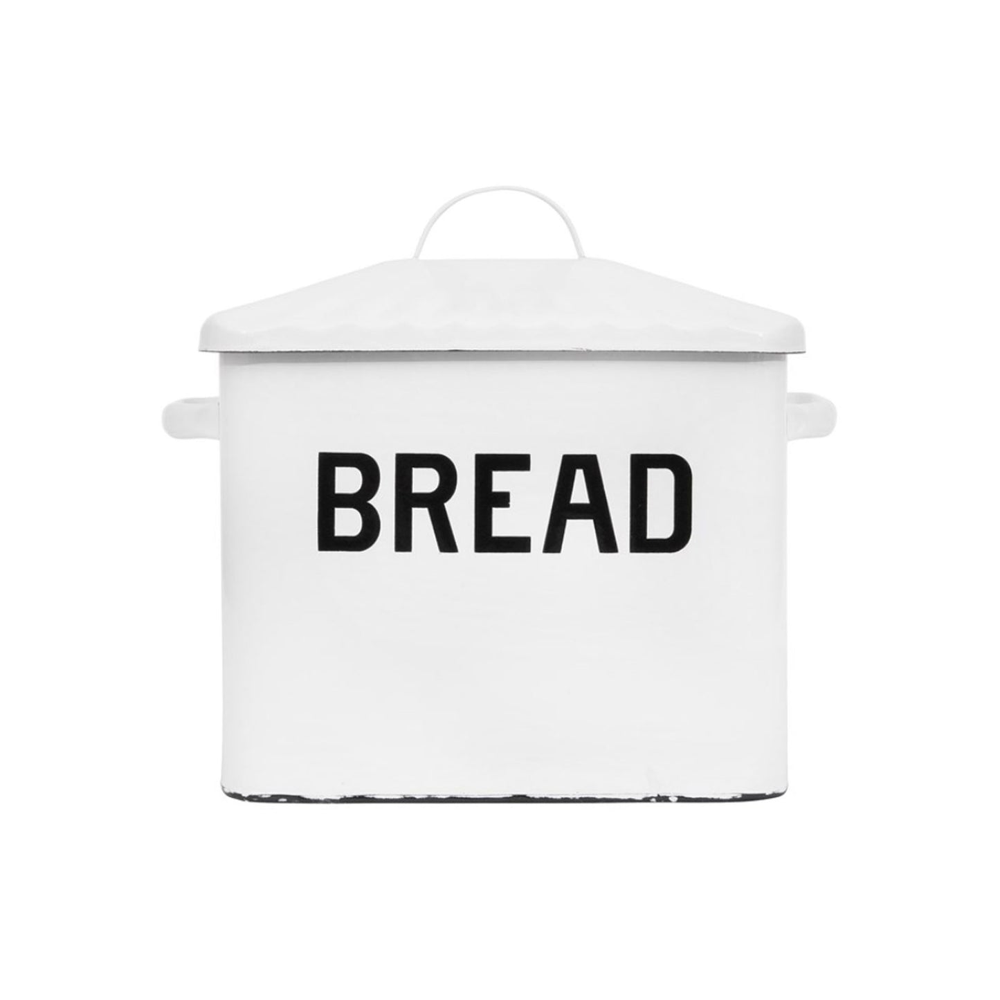 Enameled Bread Box with Lid