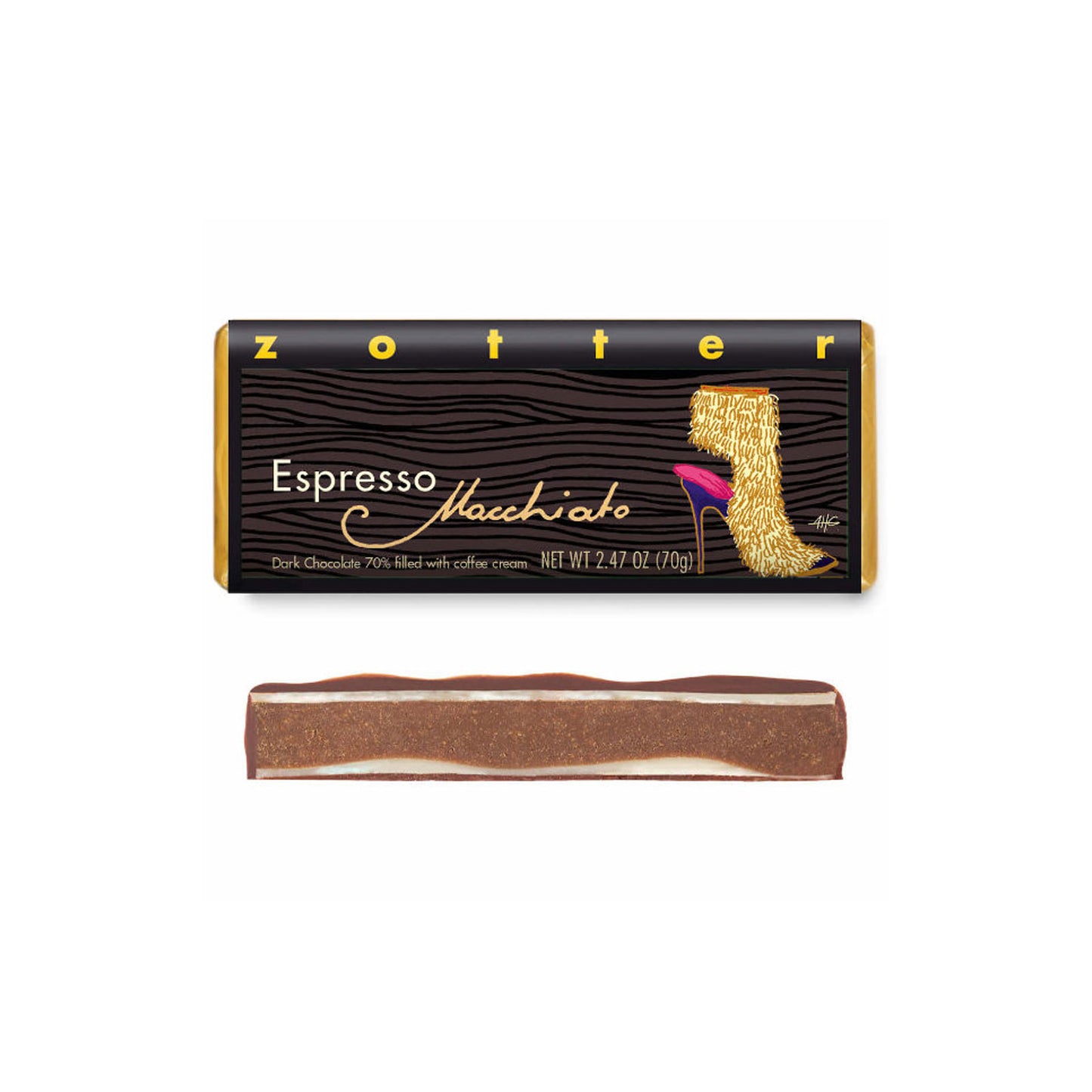 Espresso “Macchiato” | Hand-Scooped Chocolate Bar