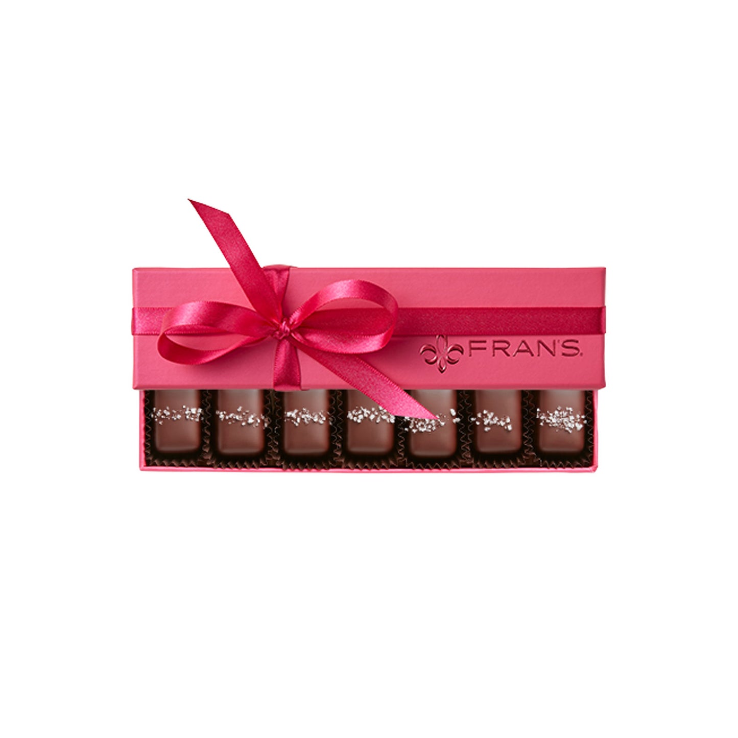 Gray Salt Caramels, 7pc. by Fran's with Valentine's Wrap