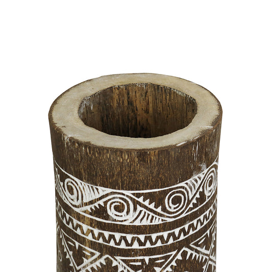 Hollowed Palm Tree Trunk Umbrella Stand (Pick Up / Local Delivery Only)