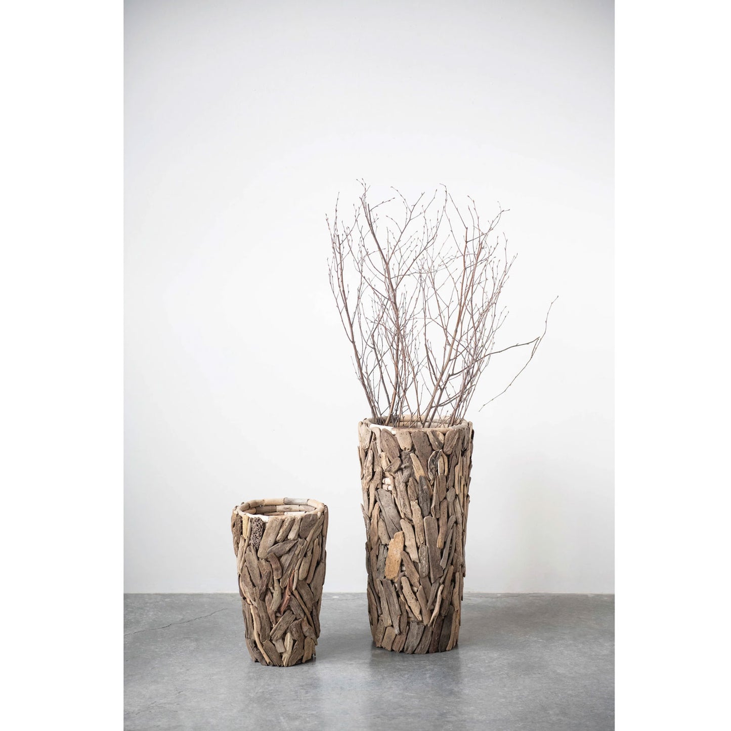 Large Round Handmade Driftwood Planter (Pick Up / Local Delivery Only)