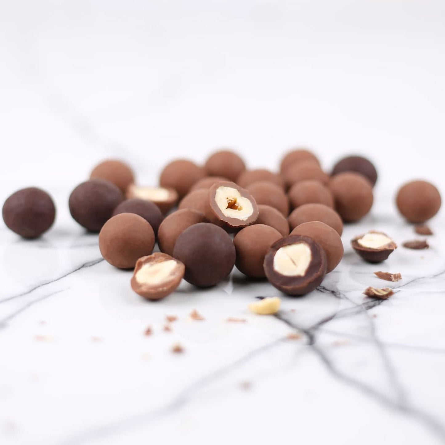Le Chocolat des Francais Milk and Dark Chocolate Covered Hazelnuts