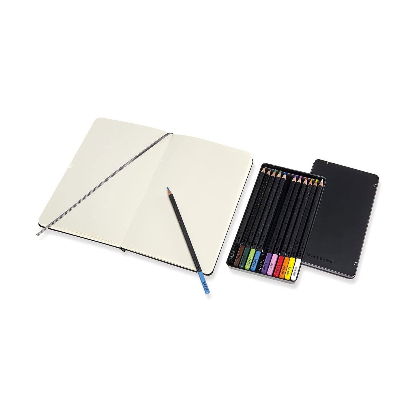 Moleskine Sketchbook & Watercolor Pencil Set