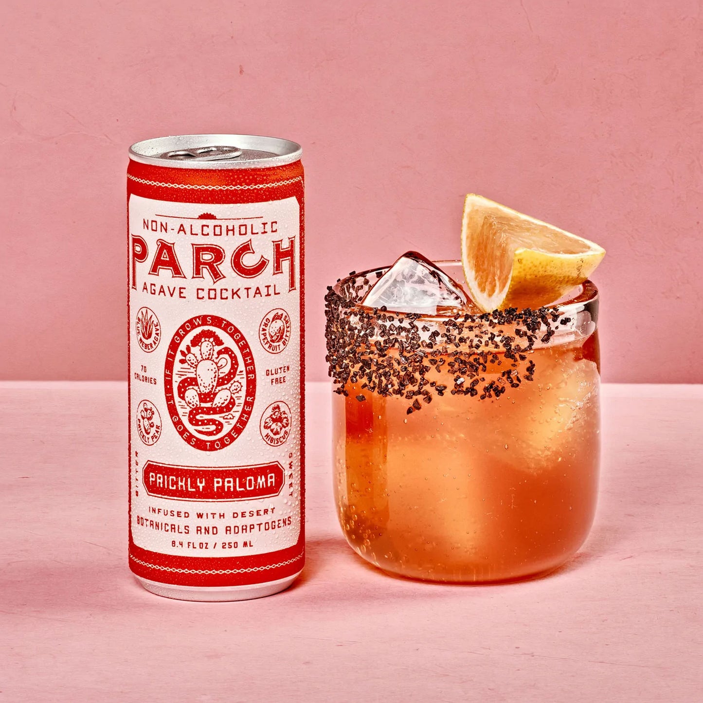 PARCH Prickly Paloma Non-Alcoholic Agave Cocktail, 4-Pack