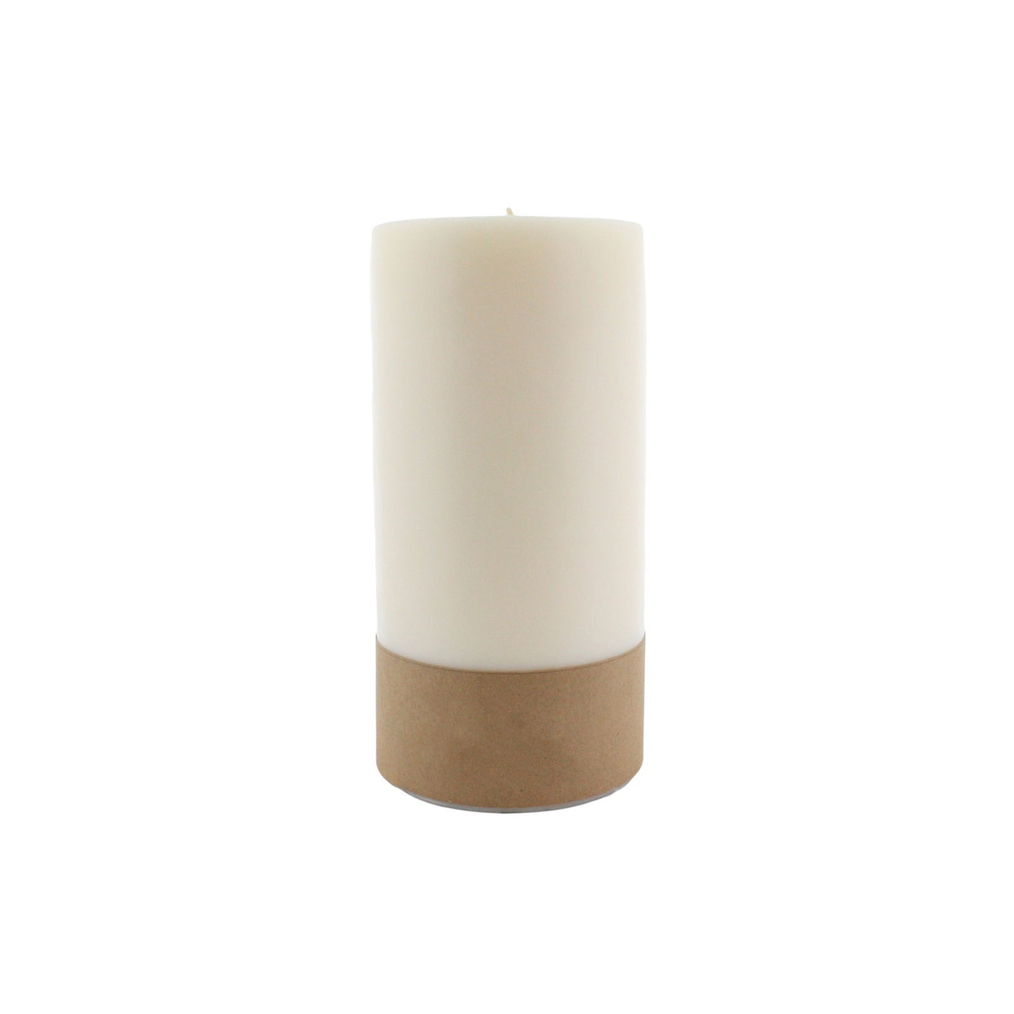 Pillar Candle in Ivory, 4 x 8"