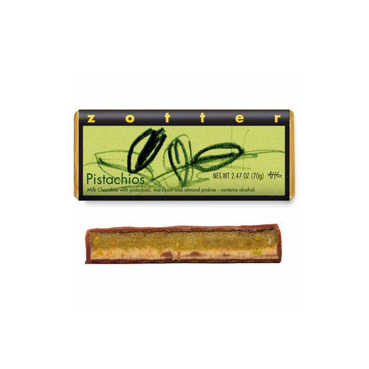 Pistachios | Hand-Scooped Chocolate Bar