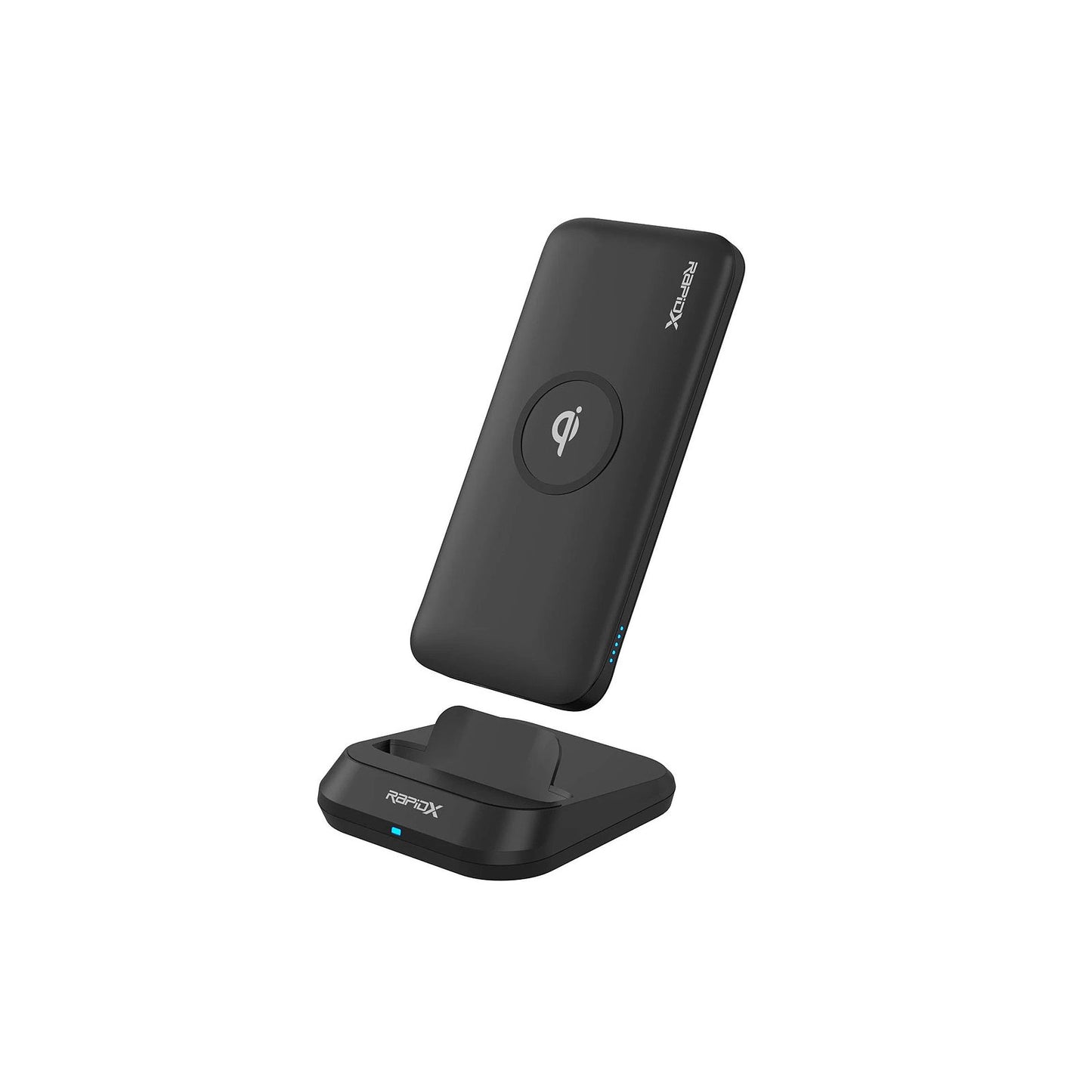RapidX MyPort Power Bank and Wireless Charger, Black
