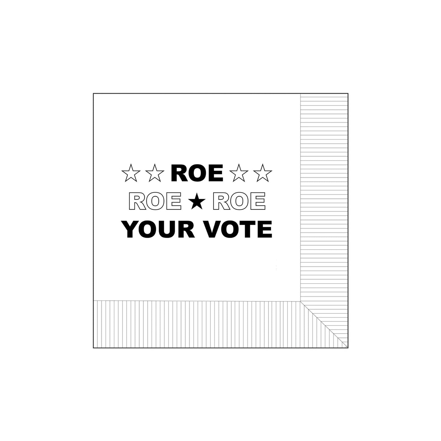 Modern General® Cocktail Napkin, Roe Your Vote