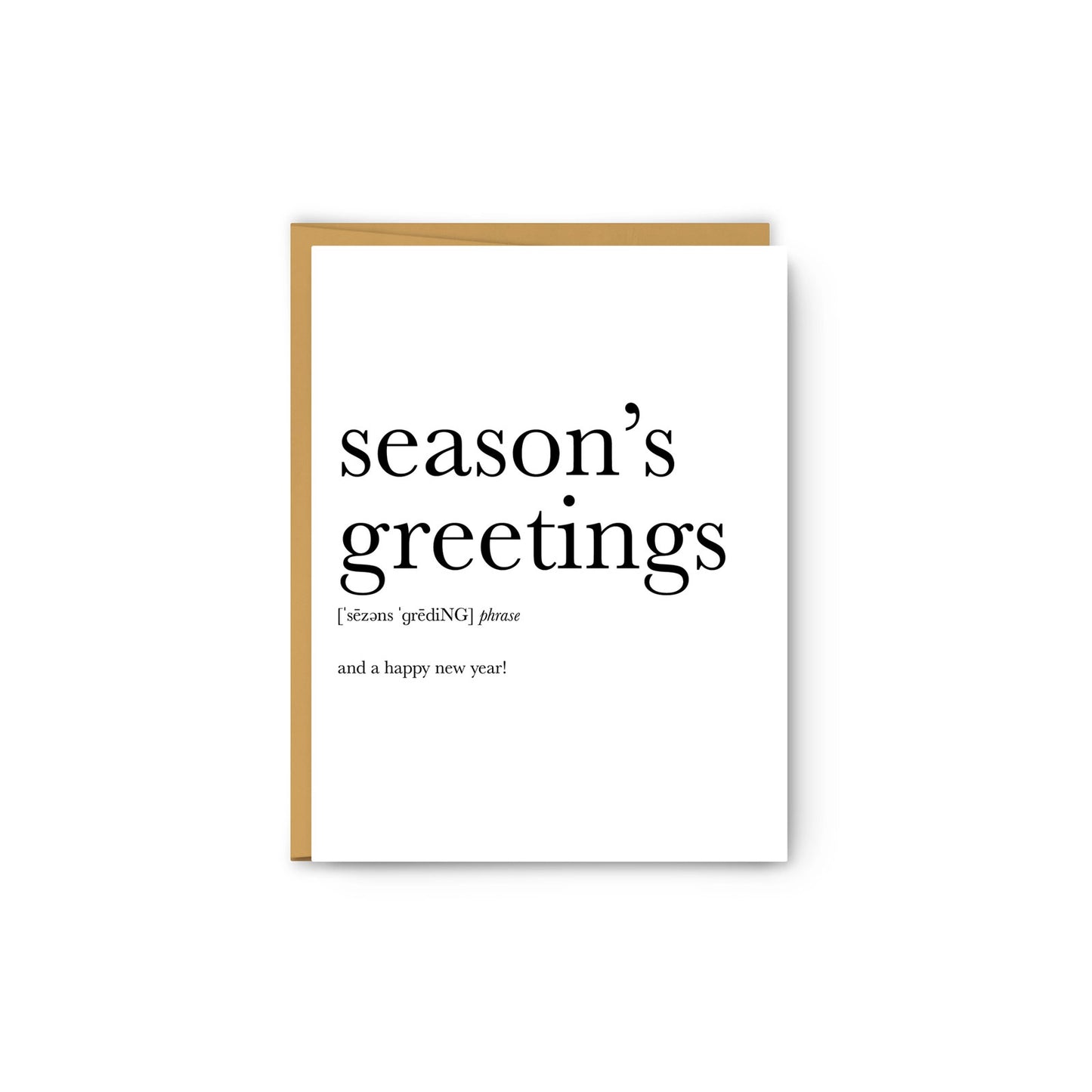 Season's Greetings and a Happy New Year | Greeting Card