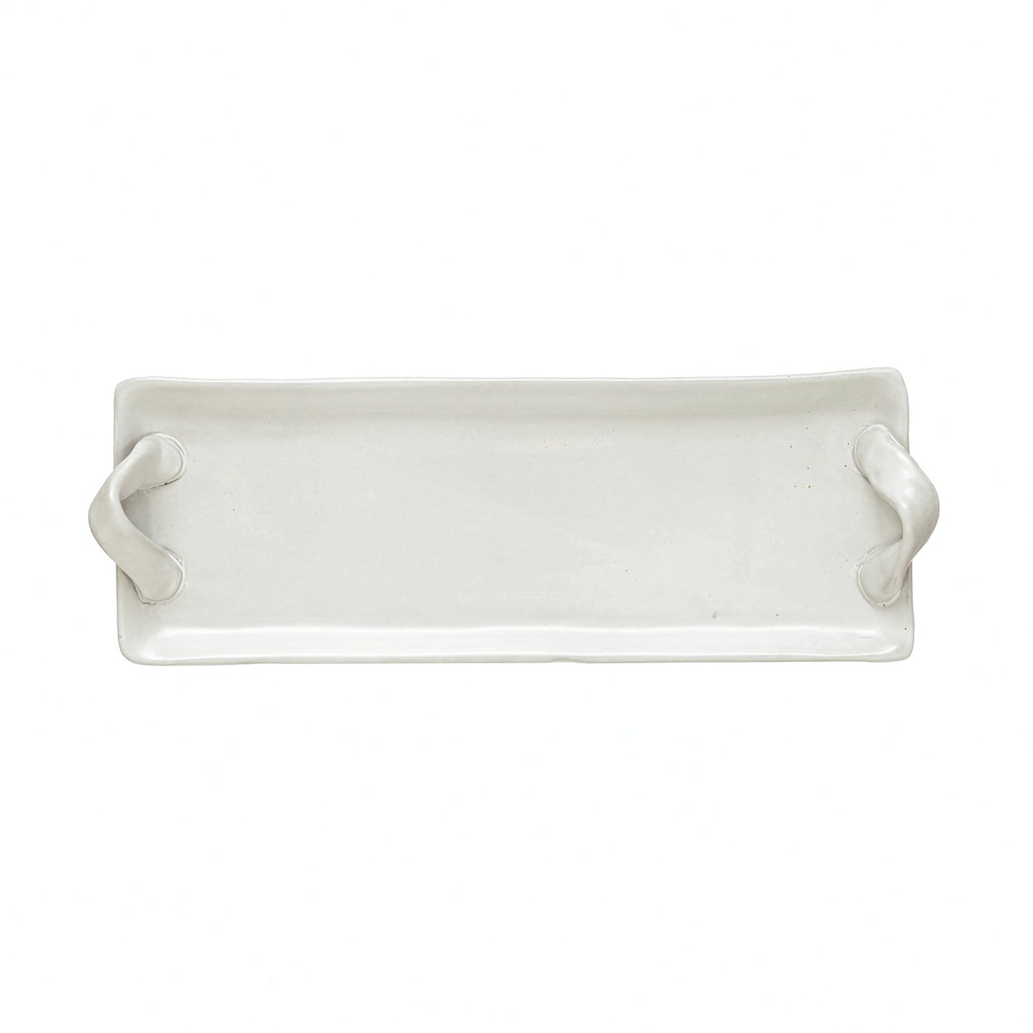 Stoneware Tray with Handles