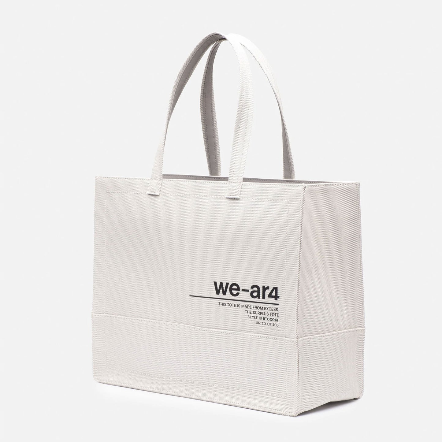 The Surplus Tote in Natural / Pearl Grey