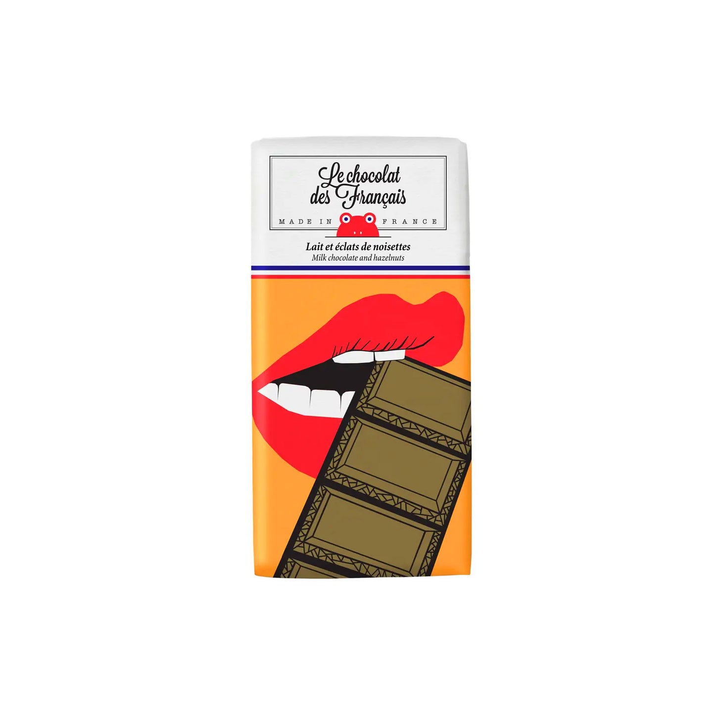 Le Chocolat des Francais Milk Chocolate Bar with Hazelnuts, The Mouth