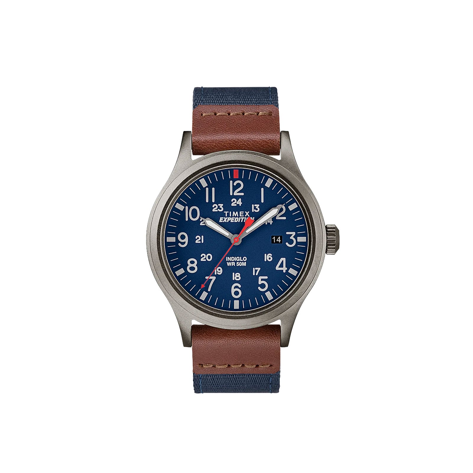 Timex Expedition Scout Watch, Mixed Material Strap