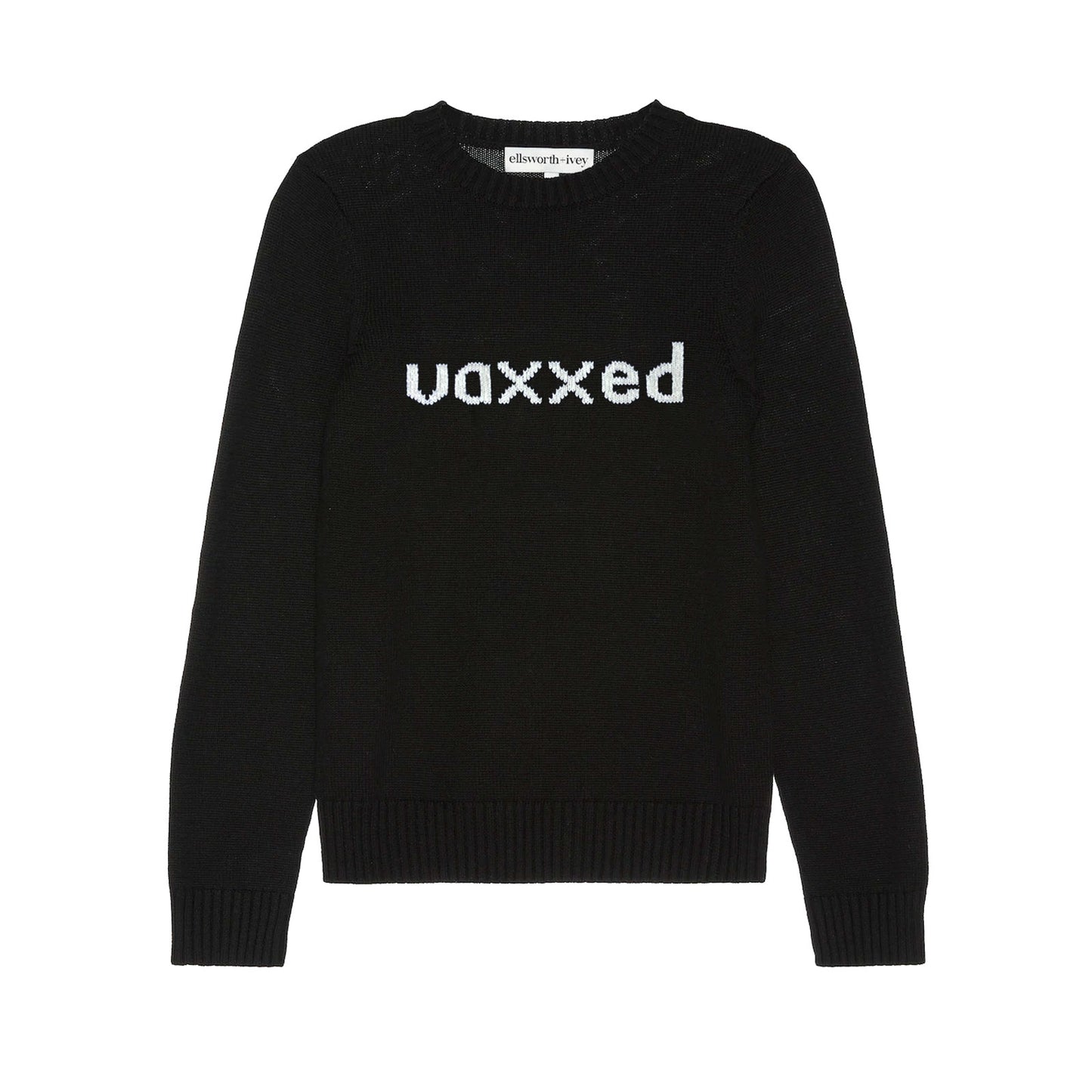 Exclusive Vaxxed Sweater, Black / Ivory