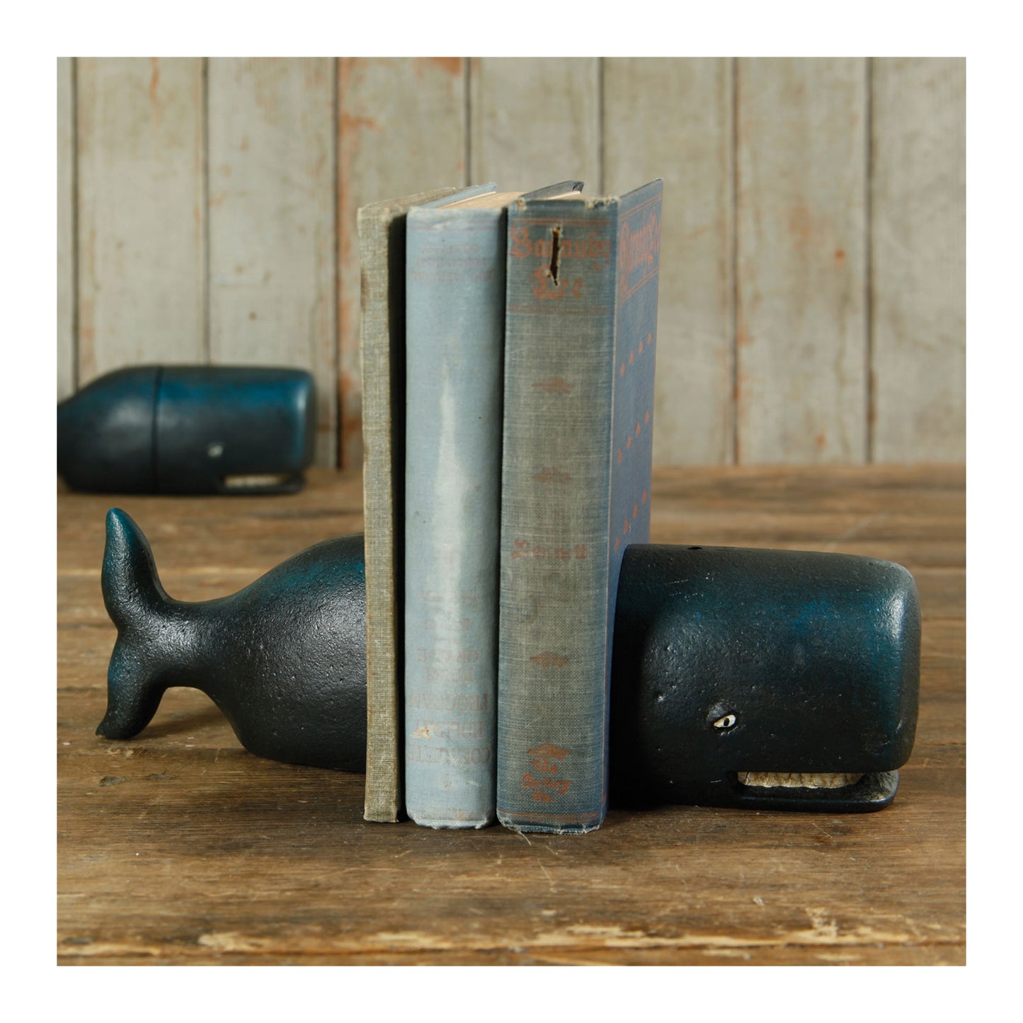 Whale Bookends, Cast Iron