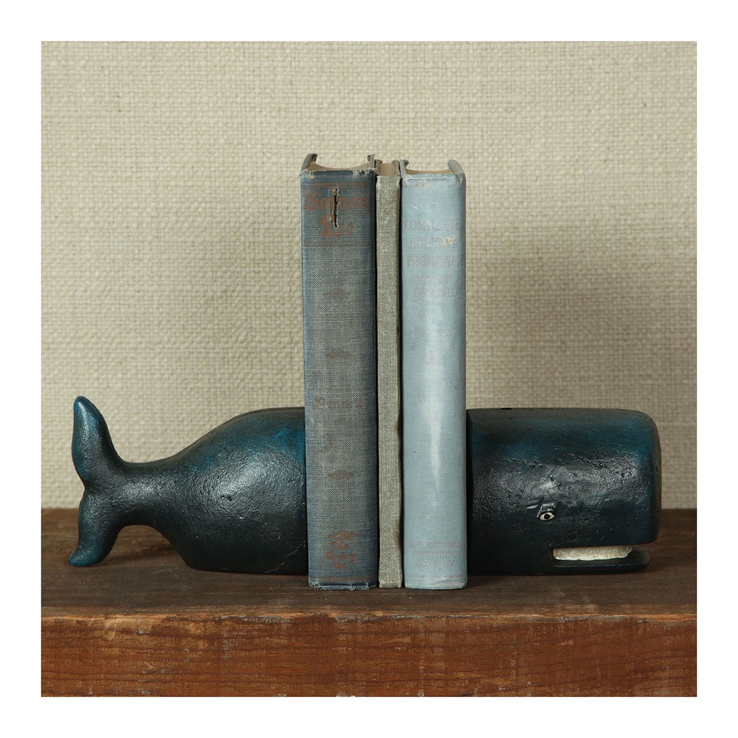 Whale Bookends, Cast Iron