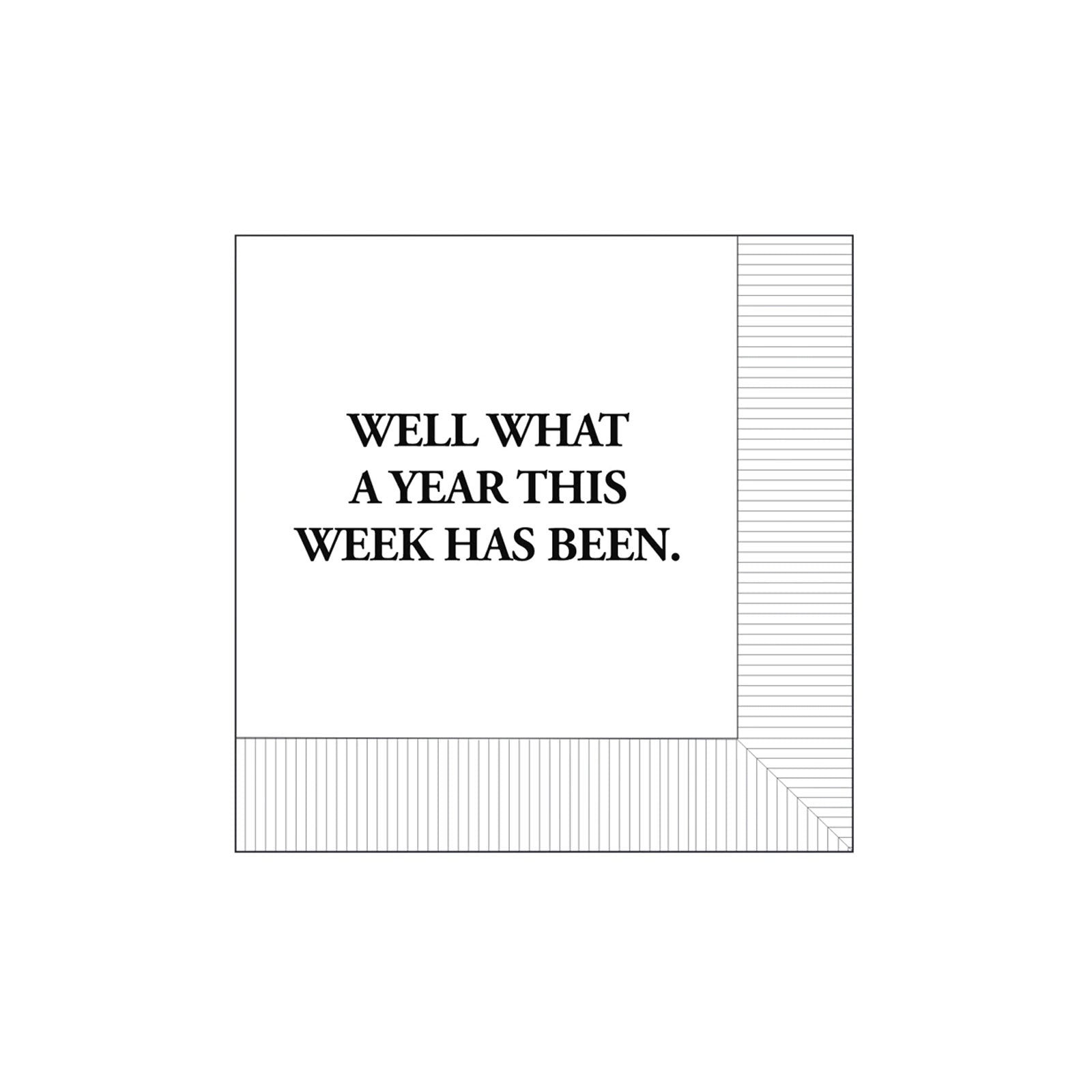 Modern General® Cocktail Napkin, What a Year