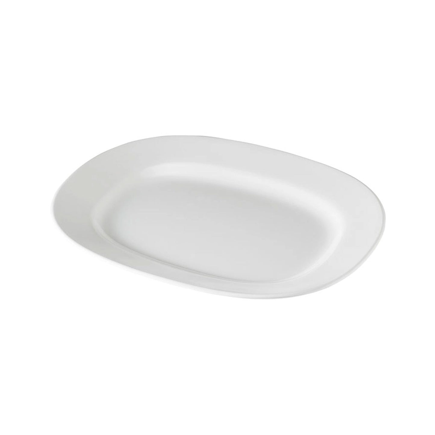 White Melamine Serving Platter, 14"