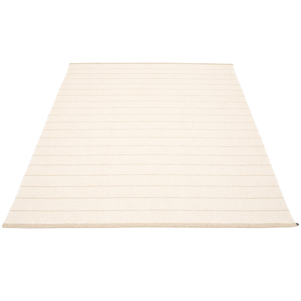 Sag Harbor Plastic Floor Mats Vanilla/Beige Metallic