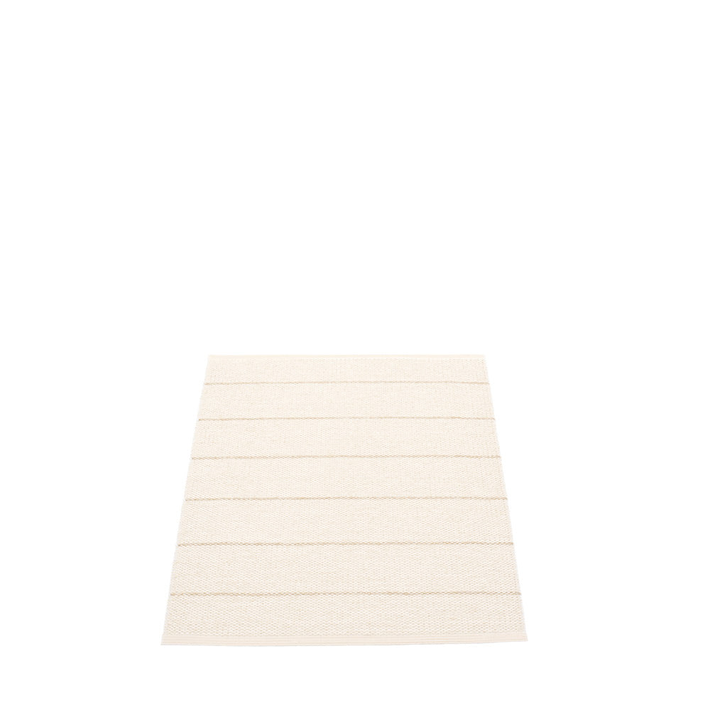 Sag Harbor Plastic Floor Mats Vanilla/Beige Metallic