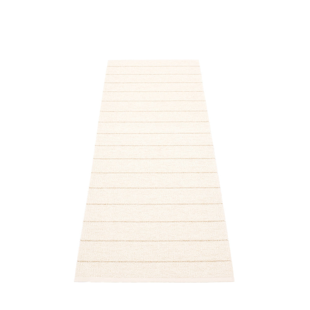 Sag Harbor Plastic Floor Mats Vanilla/Beige Metallic
