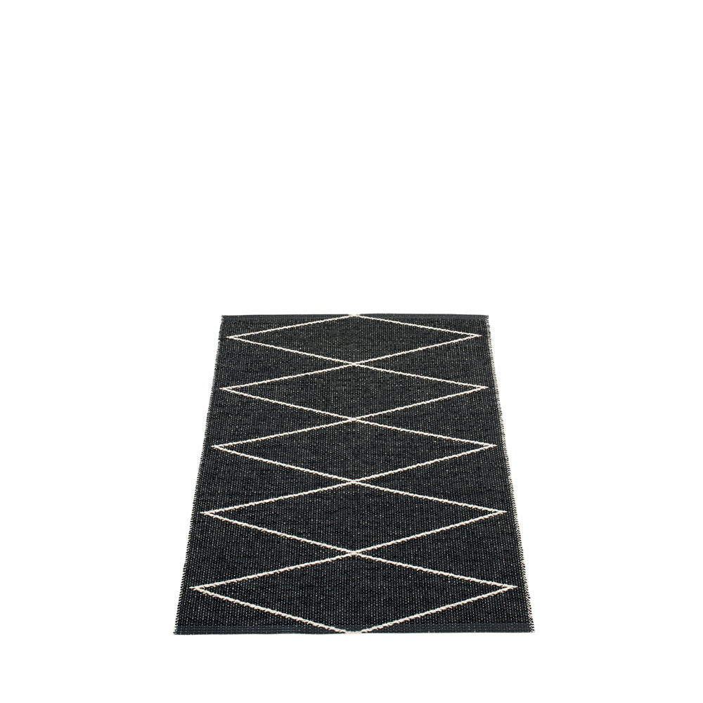 Navy Beach Plastic Floor Mats Black/Vanilla