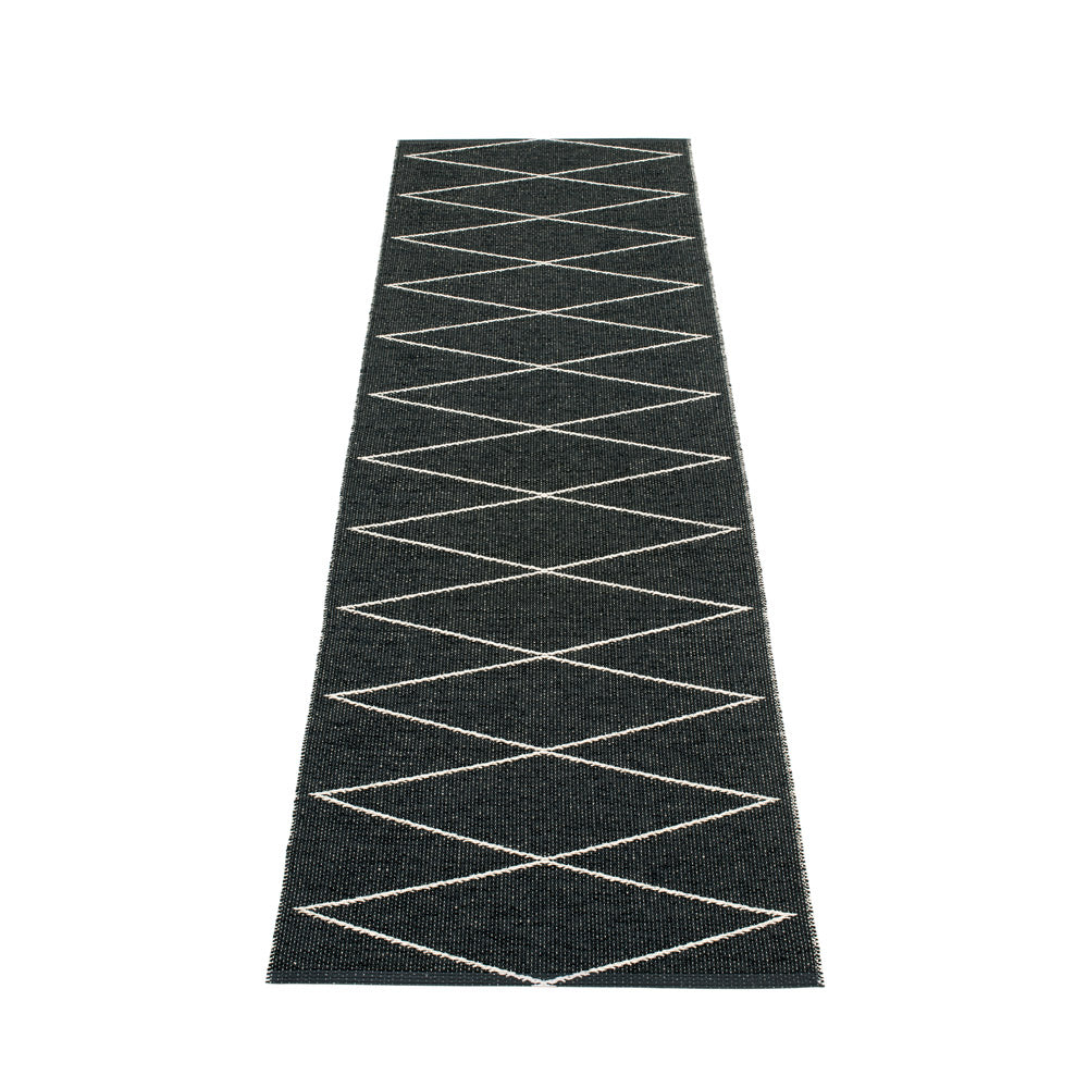 Navy Beach Plastic Floor Mats Black/Vanilla